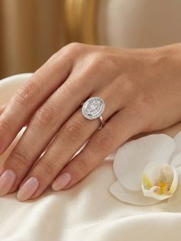 925 SILLER - The Marquise Starburst Ring