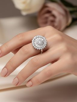 925 SILLER - The Radiant Solstice Ring