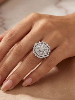 925 SILLER - The Ethereal Mosaic Ring