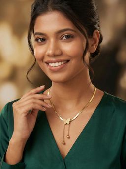 Niscka - Anti Tarnish Gold Plated Butterfly Necklace