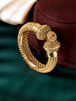 Peora - Gold Plated Openable Gokhru Kada (Pack Of 2)