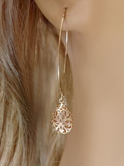 Peora - Gold Plated Drop Earrings for Women
