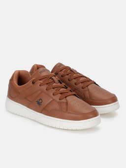 United Colors of Benetton - Men Brown Lace-up Sneakers