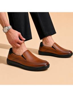 ERGON - Denver Slip-On Tan Napa Sneakers
