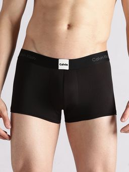 Calvin Klein - Solid Black Mid Rise Trunk