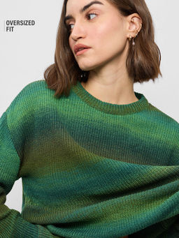 The Souled Store - Knitted Ombre Fern Women Sweater