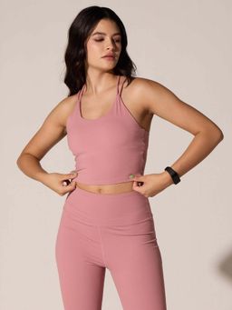 Cava Athleisure - Pink Built-In Brisk Tank Top