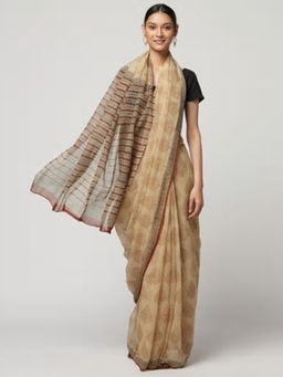 Fabindia - Cotton Silk Bagru Print Sari