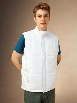 Dennis Lingo - Men Regular Fit Polyester Sleeveless Solid Jackets
