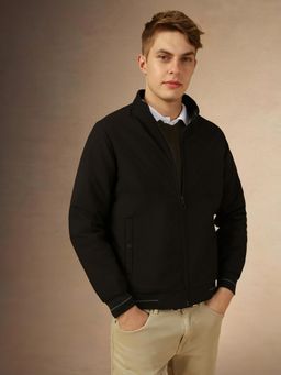 Dennis Lingo - Full Sleeve Mock Collar Solid Regular Fit Men Jackets