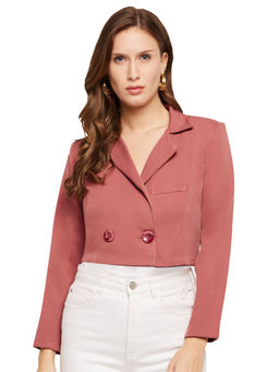 Martini - Pink Crop Blazer