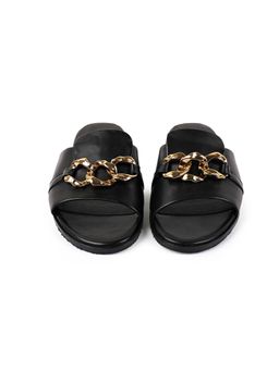 Vanilla Moon - Women Alba Black Slip On Open Toe
