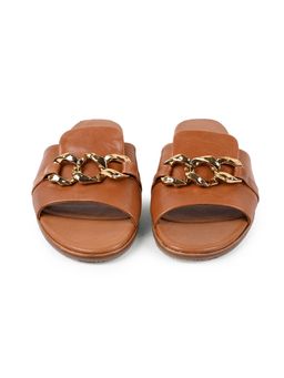 Vanilla Moon - Women Alba Tan Slip On Open Toe