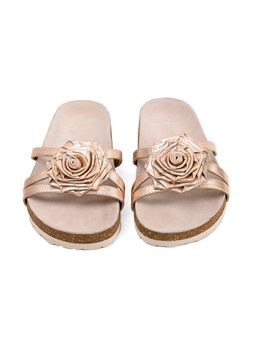 Vanilla Moon - Women Meg Gold Slip On Open Toe