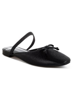 Rag & Co - Women Glitter Black Slip On Ballerina