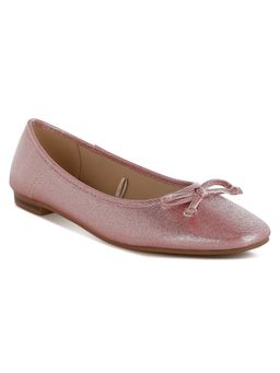 Rag & Co - Women Metallic Red Slip On Ballerina