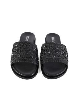 Vanilla Moon - Women Sian Black Slip On Open Toe