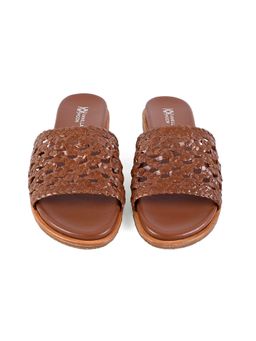 Vanilla Moon - Women Sian Brown Slip On Open Toe