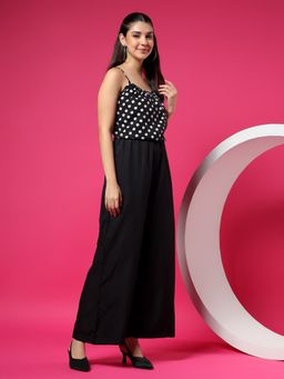 BRINNS - Women Shoulder Strap Basic Black Jumpsuit