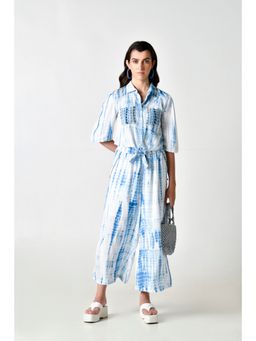 STIL-O-STITCH - Blue Shirt with Palazzo