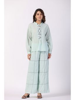 STIL-O-STITCH - Teal colour Top and Pant