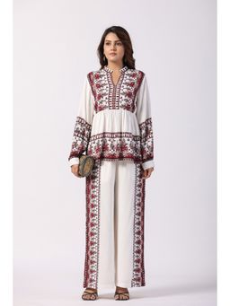 STIL-O-STITCH - White Top with Pant