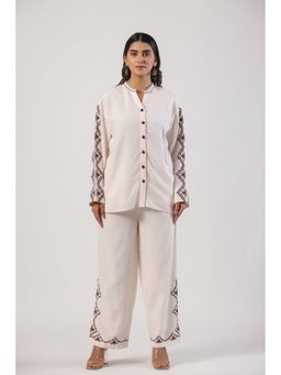 STIL-O-STITCH - Off White Colour Top with Pant