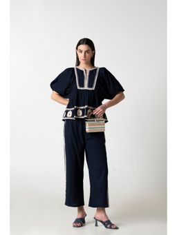 STIL-O-STITCH - Black Colour Top with Pant