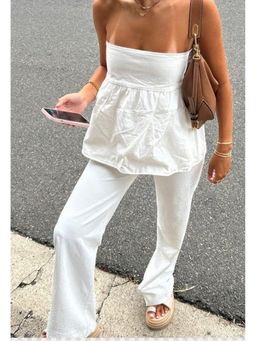 Outzidr - Women White Solid Top