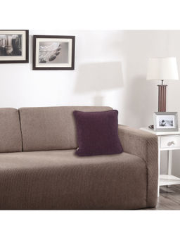 Maspar - Colorart Charlotte Yarn Dyed Texture 310GSM Purple Cushion Cover