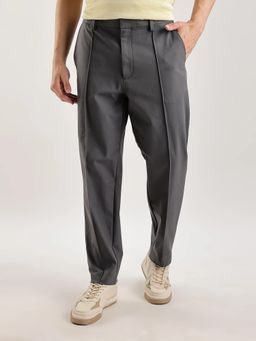 Calvin Klein - Regular Fit Solid Mid Rise Trouser