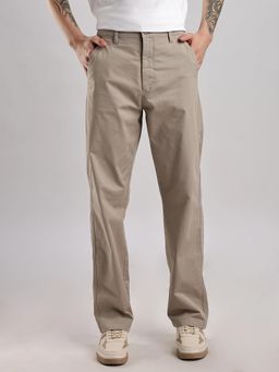 Calvin Klein - Straight Fit Solid Mid Rise Trouser