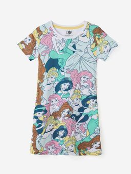 The Souled Store - Official Disney: Princesses Girls Cotton Dresses