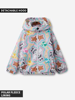 The Souled Store - Official We Bare Bears: Happy Vibes Girls Puffer Jacket