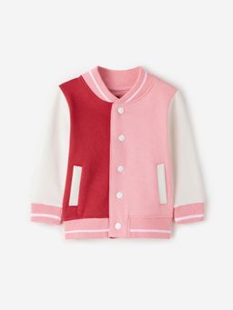 The Souled Store - Original Strawberry Ice Girls Cotton Varsity Jacket