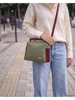 Chumbak - Sage Green Chamba Double Sling Bag