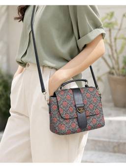 Teal by CHUMBAK - Multi-Color Crimson Phool Crossbody Sling Bag
