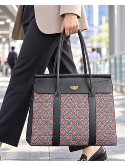 Chumbak - Multi-Color Crimson Phool Jaal Tote Bag