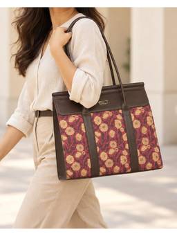 Teal by CHUMBAK - Multi-Color Crimson Marigold Muse Tote Bag