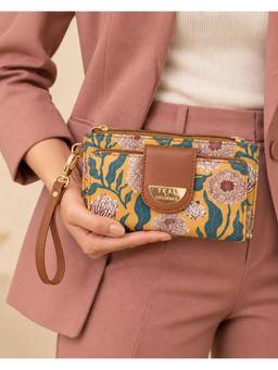 Teal by CHUMBAK - Multi-Color Marigold Wristlet Wallet