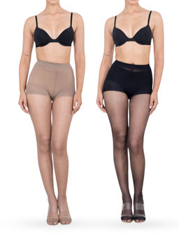 Shapercult - Ultra Premium Anti-Scratch Multi-Color Stockings (Pack of 2)