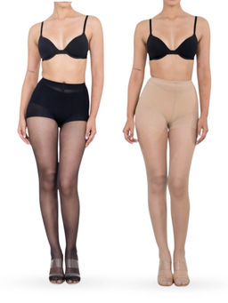 Shapercult - Ultra Premium Anti-Scratch Multi-Color Stockings (Pack of 2)