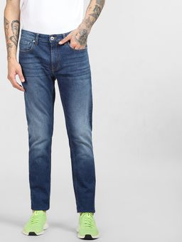 Jack & Jones - Dark Blue Low Rise Ben Skinny Jeans