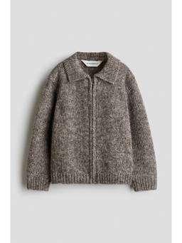 H&M - Boys Grey Wool and cotton blend cardigan