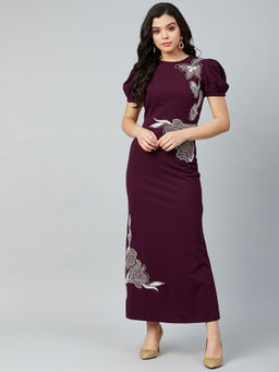 AAREIN - Women Embroidered Maxi Dress