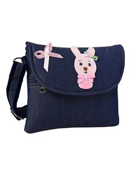 Coco Candy - Denim Bunny Sling Bag - Navy Blue