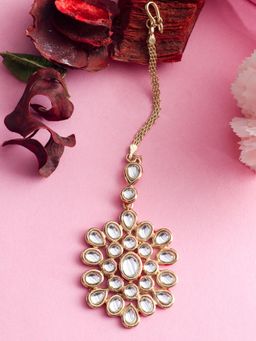 Estele - Gold Plated Traditional Kundan Maang Tikka for Women