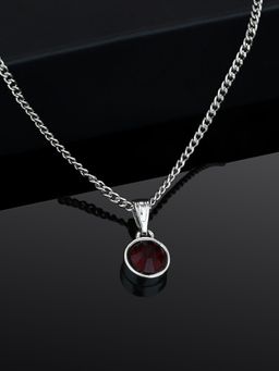 Estele - Rhodium Classic Pendant with Austrian Crystal for Women / Girls