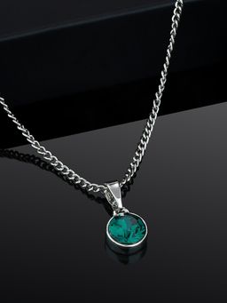 Estele - Rhodium Plated Elegant Pendant with Austrian Crystals for Women