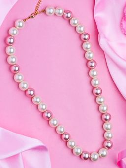 Estele - Gold Plated Elegant Pearl Necklace for Women